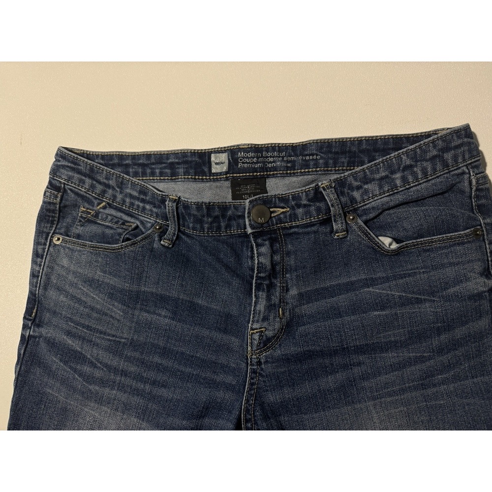 Mossimo Jeans Womens 10L Blue Modern Bootcut Premium Denim‎ Stretch Pocket